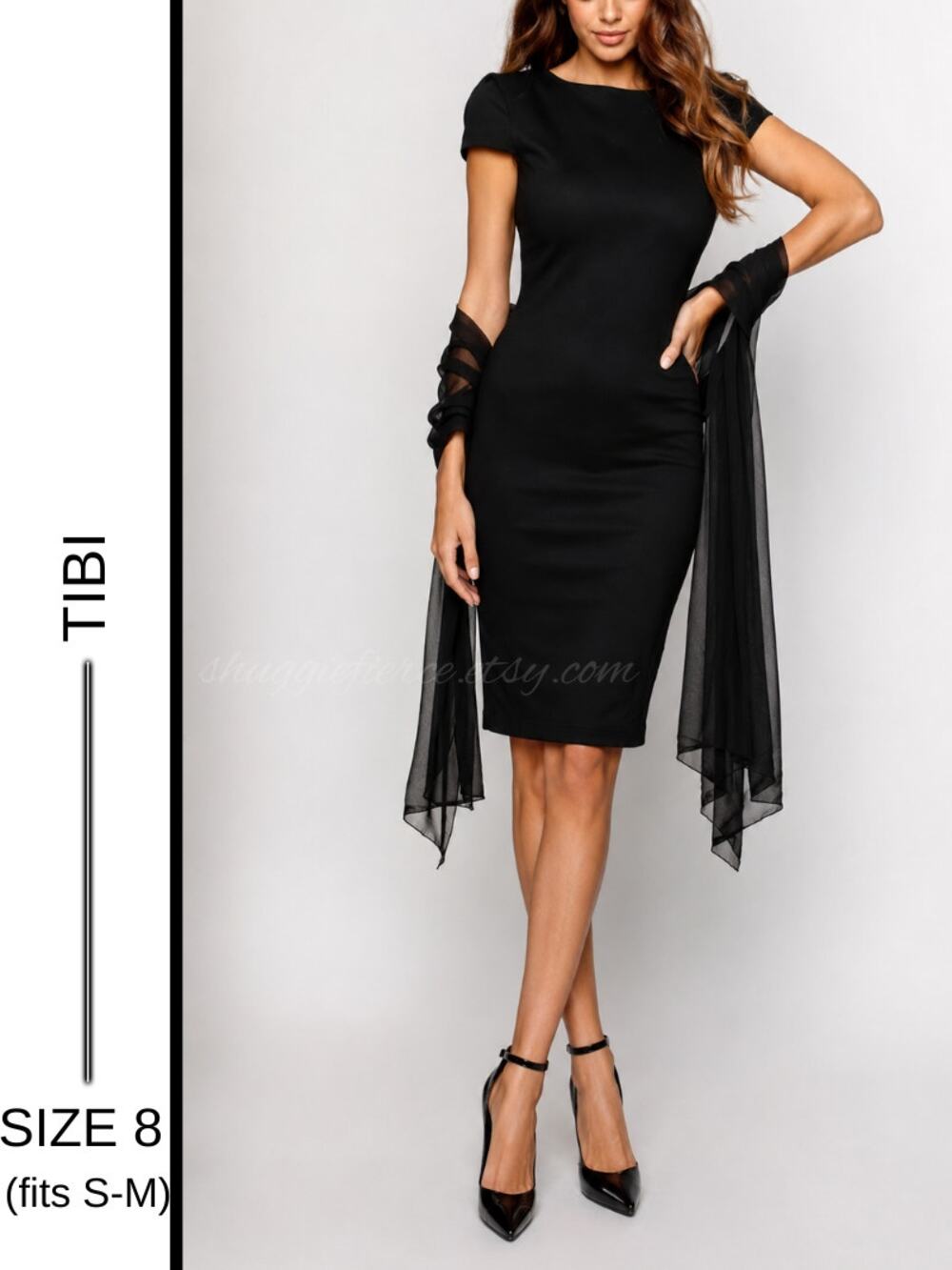 MSRP: $495 | ✨ Tibi New York 100% Silk Little Black Dress – Size 8 (fits S-M)✨